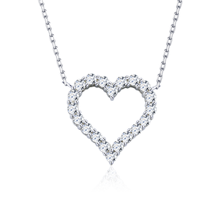 Conjunto de Collar, Pendientes y Pulsera de Plata de Ley 925 Chapada en Platino con Moissanita Certificada GRA, Diseño Otoño Amor a Primera Vista - Espectacular - Product Image 5