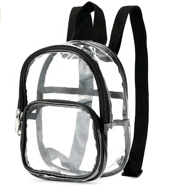 Popular Fashionable Bookbag, School Bag, Travel Bag, PVC Bag See Through  Bag Clear Bag Stadium Approved, Transparent See Through Clear Backpack
