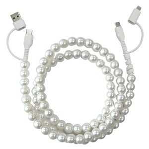 Cavo di Ricarica Professionale 4 in 1 Type-C per <span class=keywords><strong>Telefono</strong></span>, Ricarica Rapida 5A, Compatibile con Computer, con Perle Rosa, Prodotto in Cina - Product Image 3