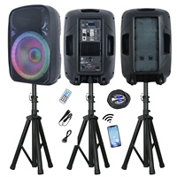 Usine Audio professionnel 1000W Combo 2x15 "ensembles de karaoké sans fil PA système de haut-parleurs boîte de son Portable fête DJ système Bocina