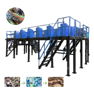 Station de tri manuelle multi-stations en acier inoxydable avec trémie pour la gestion des déchets municipaux - Product Image 1