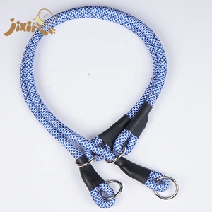 Aangepaste Gevlochten Sterke Zware Gevulde Gekleurde Ronde <span class=keywords><strong>Nylon</strong></span> Touw <span class=keywords><strong>Slip</strong></span> Choke Hond Halsband - Product Image 4