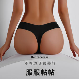 Culottes pour femmes en soie glacée, culottes string sans couture, sous-vêtements de couleur bonbon, string taille basse, plusieurs couleurs, lingerie féminine, <span class=keywords><strong>tanga</strong></span> - Product Image 4