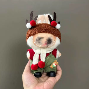 Vêtements Labubu 1ère/2ème/3ème génération uniquement Costumes de Noël Accessoires Vêtements Pendentifs Poupées Jouet de dessin animé Vêtements de poupée <span class=keywords><strong>Gnome</strong></span> de Noël - Product Image 2