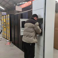 24/7 Casier à bagages intelligent en métal libre-service pour aéroport ou gare