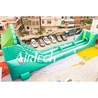 Grand jeu interactif de câble pour jeux de plein air, tyrolienne gonflable pour adultes pour les locations d'événements