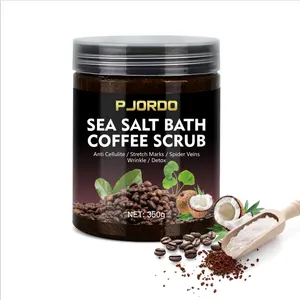 OEM Label pribadi pelembab pengelupas kulit mati peremajaan pemutih kulit alami kopi organik Scrub wajah dan tubuh