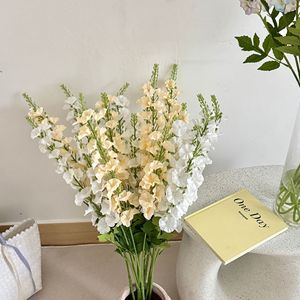 ดอกเดลฟีเนียมประดิษฐ์ ผ้าไหมสีขาว เหลือง ชมพู ฟ้า ม่วง สำหรับตกแต่งงานแต่งงาน ตกแต่งบ้าน อุปกรณ์ประกอบฉากถ่ายภาพ คุณภาพสูง ใช้ซ้ำได้ - Product Image 3