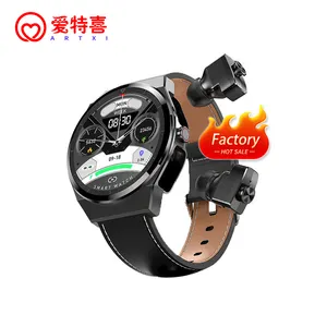 Stock de vente en gros de chine, écouteurs sans fil, écouteurs Bt, montre intelligente deux en un, écouteurs Tws avec multi-fonctions