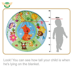 Tapis de jeu musical et lumineux 0M+ pour bébé, tapis de fitness sécurisé avec arche d'activités et piano - Product Image 4