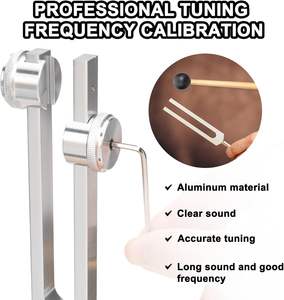 요가 명상 메가폰 주파수를위한 치유 세트 128HZ 512HZ 튜닝 포크 음향 치료 악기 - Product Image 3