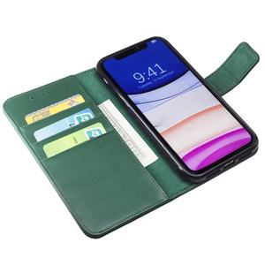 Funda magnética desmontable de cuero genuino hecha a mano para iPhone, billetera con soporte para tarjetas, anti radiación EMF, 11, 12 pro max - Product Image 5
