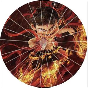 Nouvel arrivage Hanfu Nezha Silk <span class=keywords><strong>Dance</strong></span> Umbrella Tissu imprimé numérique pour l'intérieur et l'extérieur Parapluie promotionnel décoratif - Product Image 2