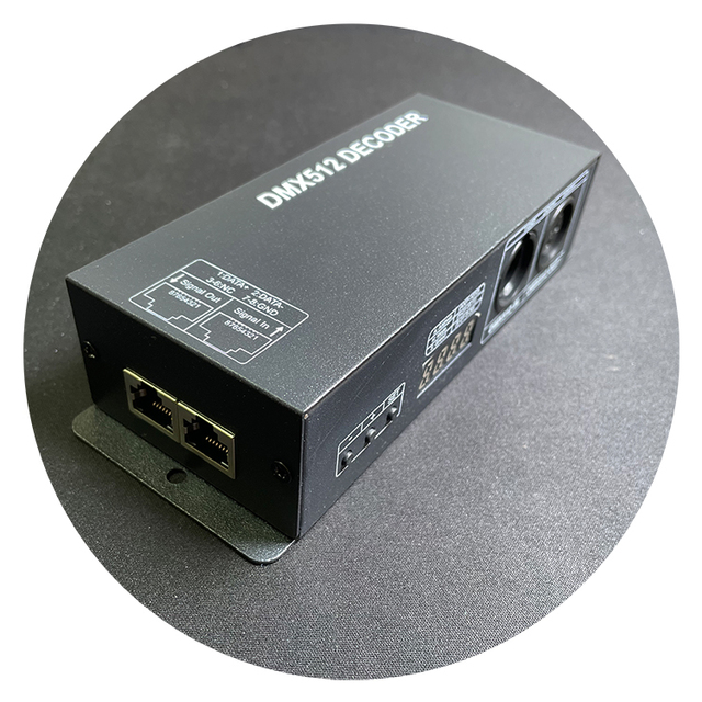 Controller High Quality 4A 4Channels Dmx Controller PWM Control Signal Digital Display DMX512 Decoder for RGBW Strip