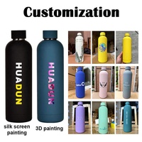 Coffret de Bouteilles Isothermes de Luxe Personnalisées 500ml en Acier Inoxydable 304 à Double Paroi, Anti-Fuite, Sans BPA, pour le Sport