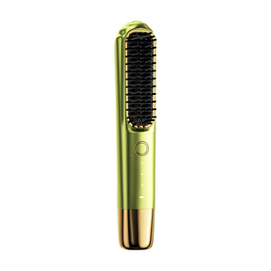 <span class=keywords><strong>Brosse</strong></span> à lisser électrique ionique sans fil rechargeable par USB Portable professionnel avec brosses à peigne pour un usage domestique - Product Image 1