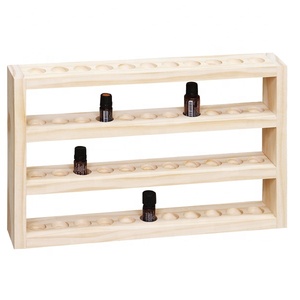 Présentoir en bois à comptoir en bois, pour bouteilles d'huiles essentielles, support à étagères, 1 pièce - Product Image 4
