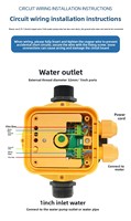 Vente directe usine ZILANG Contrôleur de pompe à eau à pression entièrement automatique pour CVC, intelligent, IP65, précision 0,1 % FS, PS03