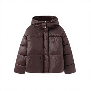Veste décontractée chaude pour femme, printemps 2026, en polyester tissé respirant, épaisse, à capuche, col mandarin, avec détails boutonnés et fermeture éclair rétro - Product Image 4