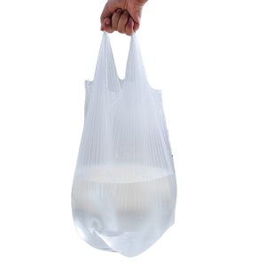 Sacs en plastique de T-shirt des prix bon marché d'usine, sac à provisions - Product Image 3