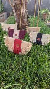 Bolso Bandolera de Rafia Natural Tejido a Mano, Bolso Bohemio Ligero con Cierre Personalizado para Mujer, Uso Diario y Vacaciones - Product Image 4