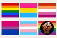 Drapeau arc-en-ciel LGBT de 3x5 pieds, écologique, entièrement inclusif, en polyester à double couture, avec œillets pour l'extérieur, prêt à être expédié