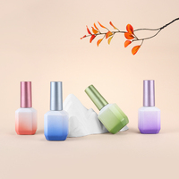 Esmalte de Uñas en Gel UV LED OEM ODM de 11 ml, Botella de Vidrio con Tapa y Pincel