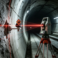 Prisme omnidirectionnel à 540 degrés pour station totale 360, accessoire de mesure pour instrument de topographie robotisé à suivi automatique et réflexion