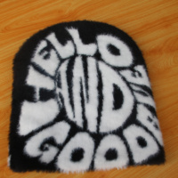 Groothandel Oem Custom Logo Unisex Acryl Jacquard Wintermuts Vrouwen Kids Warme Ski Pet Overal Print Jacquard Gebreide Muts