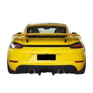 Ricambi <span class=keywords><strong>Auto</strong></span> metà fibra di carbonio GT4 stile diffusore posteriore per <span class=keywords><strong>Porsche</strong></span> Cayman <span class=keywords><strong>718</strong></span> - Product Image 1