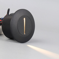 GONSU lumière de marche d'escalier ronde ip65 3w led éclairage de marche encastré extérieur led lumière de marche