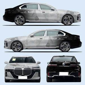 Vinilo Adhesivo para Automóviles NIKO Personalizado con Diseño de Pintura PET, Sin Burbujas, Degradado Blanco y Negro, para Envolver Todo el Vehículo - Product Image 2