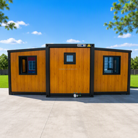 Maison conteneur extensible style pin, vidéo anti-corrosion, économisez 70 % sur le fret, vente en gros préfabriquée pour camp de travail