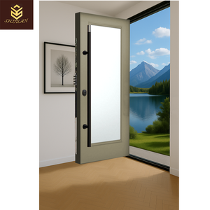 Shiyuan Biệt Thự Hiện Đại Lối Vào Cửa Đầy Đủ Lite Rắn Đúc Nhôm Chống Trộm Hệ Thống Khóa Cho Ngoài Trời & Nhập Cho Phòng Khách - Product Image 2