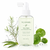 Spray Tonifiant Rafraîchissant pour Cuir Chevelu à l'Arbre à Thé et 4-Terpineol OEM ODM, avec Zinc PCA, Panthénol et Cica, Brume Sèche Rapidement pour Soin des Racines