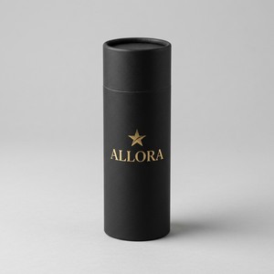 Caja Cilíndrica Redonda de Cartón Rígido de Primera Calidad con Tacto Suave para el Cuidado Personal Masculino, Empaque para Aceite para Barba, Personalizable al por Mayor - Product Image 1