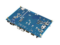 Papan Dasar PoE UPS Dirancang untuk Raspberry Pi Compute Module 4, Gigabit Ethernet, Dual HDMI, Quad USB2.0