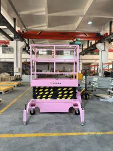 منصة رفع هوائية كهربائية بالكامل بارتفاع 12 متر، بطارية ليثيوم سريعة الشحن، منصة صيانة إلكترونية صامتة للاستخدام الداخلي في المصانع - Product Image 3