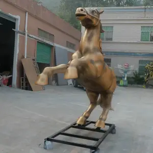 H2.5m 3D statua animali scultura in resina cavallo statua in fibra di vetro modello cavallo