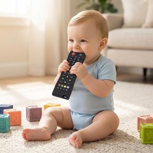 Mordedor para Bebé con Forma de Control Remoto de TV, de Silicona con Diseño de Animales, Libre de BPA, Reutilizable, para Aliviar la Dentición de 0 a 24 Meses - Product Image 5