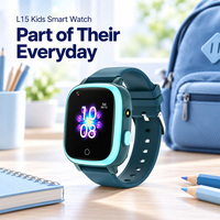 Montre connectée pour enfants L15 avec appels 4G, GPS, carte SIM, caméra étanche IP67, écran tactile HD, pour garçons et filles, usage quotidien, école, extérieur