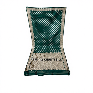 Sari Kesariya de Alta Calidad, Sari Tradicional Indio para Exportación al por Mayor, Secado Rápido, Disponible a Buen Precio - Product Image 1