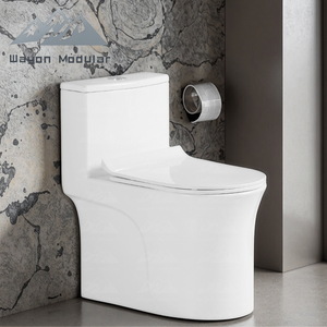 โถสุขภัณฑ์แบบชิ้นเดียว ไวออน โมเดิร์น ไวท์ ระบบไซฟอน รุ่น 1280C เซรามิก ได้รับการรับรองมาตรฐาน CE CUPC SASO รุ่น WW-ZBQ - Product Image 2