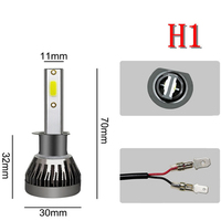Ampoules de phares LED en gros d'usine ultra lumineuses H4 H7 H1 H3 9005 9006 H8 H16 H13 9004 9007