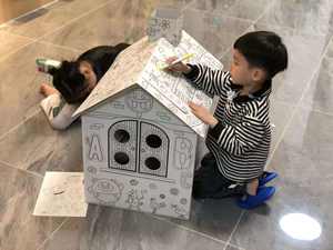 Jouets de graffiti 3D à faire soi-même pour enfants, maison à dessiner <span class=keywords><strong>en</strong></span> 3D, garçons et filles, maison géante de Pâques créative <span class=keywords><strong>en</strong></span> <span class=keywords><strong>carton</strong></span>, château de jeu - Product Image 6