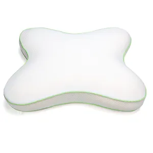Confortável Memory Foam Removível Capa Ergonômica Butterfly Pillow Ideal para Back e Side Sleepers