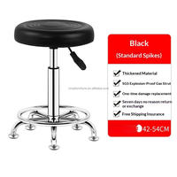 Chaises de bar pivotantes et réglables en hauteur avec dossier, pour salons de coiffure et comptoirs de bar