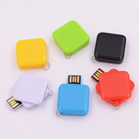 Clé USB simple UP119 clé USB carrée rotative moins chère en plastique