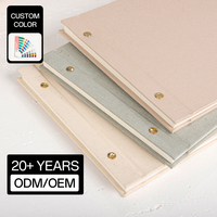 Livre d'or en cuir et couverture en PVC imprimé A4 personnalisé OEM pour le service commémoratif des funérailles avec reliure thermique et couture au fil