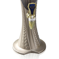 Colonne de bière pression en plastique lumineuse de table 3L Distributeur de boissons pour bar, fête et restaurant